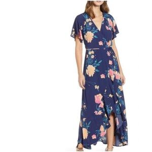 Leith flora maxi wrap dress. Worn once. US size S.